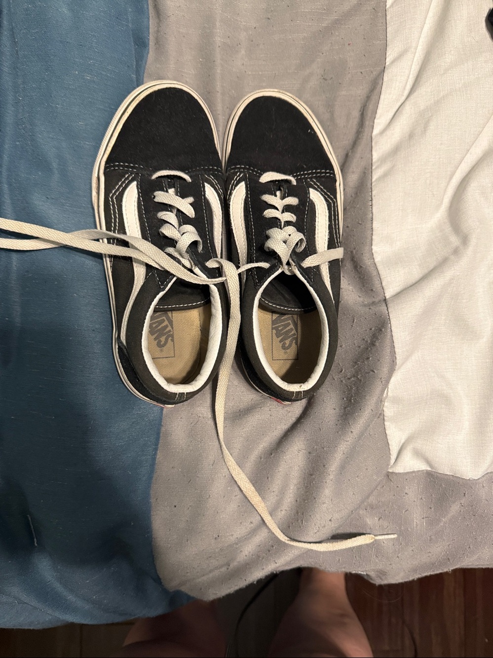Vans Old skool black and white sneakers 3.5 kids